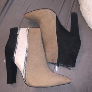 Color block booties